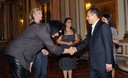 El presidente Ollanta Humala recibió la visita del artista de rock Gene Simmons, de la banda Kiss, y su esposa Shannon Tweed