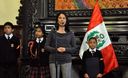 Primera Dama de la Nación, Nadine Heredia, en el Salón Tupac Amaru del Palacio de Gobierno