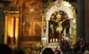 El Señor de los Milagros en la Iglesia de las Nazarenas