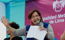 La alcaldesa de Lima Susana Villarán en Barrios Altos en el marco de una de sus jornadas