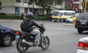 Los motociclistas en las calles de Lima