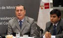 Presidente del Consejo de Ministros, Oscar Valdés, expone en conferencia sobre 'Politica Nacional del Gobierno Electrónico'