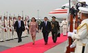 Presidente de la República, Ollanta Humala y su comitiva oficial llegán al aeropuerto internacional de Tokio, Japón