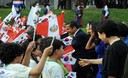 Presidente Ollanta Humala a su llegada a la Casa Azul, residencia presidencial surcoreana
