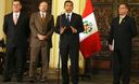 Jefe de Estado Ollanta Humala en Palacio de gobierno