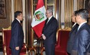 Ministro de Asuntos Exteriores y Comercio de la República de Corea del Sur, Kim Sung-Hwan, visita Palacio de Gobierno