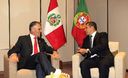 Presidente Ollanta Humala se reúne con el Presidente de Portugal Aníbal Cabaco, en el marco de la XXI Cumbre Iberoamericana de Paraguay
