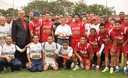 Presidente Ollanta Humala visitó a la selección peruana en la Videna