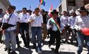 Presidente Ollanta Humala la casa donde le dieron refugio durante gesta democrática en Locumbaen, en la región Moquegua.
