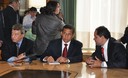 Presidente Ollanta Humala junto al director de la  Organización Internacional del Trabajo (OIT) Juan Somavia en Ginebra,Suiza