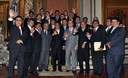 Presidente Ollanta Humala sostuvo reunión con presidentes regionales en el salón dorado de palacio de gobierno