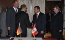 Presidente Ollanta Humala, participó de firma de importantes convenios de cooperación entre Perú y Alemania