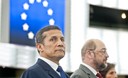 Presidente Ollanta Humala, expuso esta mañana ante el pleno del Parlamento Europeo, en Estrasburgo, Francia