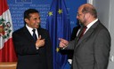 Presidente Ollanta Humala se reunió con el presidente del Parlamento Europeo, Martin Schulz, en Francia