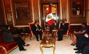Presidente Ollanta Humala recibio a Director de la ONUDI Kandeh Yumkella en palacio de gobierno