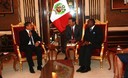 Presidente Ollanta Humala recibio a Director de la ONUDI Kandeh Yumkella en palacio de gobierno