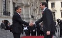 Presidente Ollanta Humala recibió al Primer Ministro de Portugal, Pedro Passos Coelho, quien llegó a nuestro país en visita oficial