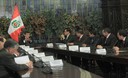 Presidente Ollanta Humala se reúne con autoridades de la provincia Constitucional del Callao en palacio de gobierno