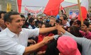 Presidente Ollanta Humala, inauguró pistas y veredas en asentamientos humanos de Ate Vitarte