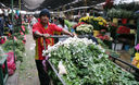 Una jornada más de trabajo en el mercado de flores Piedra Liza en el distrito del Rímac