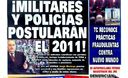 Portada de los diarios de Lima, 15 de noviembre de 2010