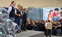 Presidente Ollanta Humala visitó almacenes del Indeci para dar inicio a la  ayuda humanitaria hacia las zonas alto andinas