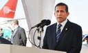 Presidente Ollanta Humala llegó Argentina, para participar en la reunión extraordinaria de Jefes de Estado de la Unasur