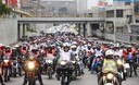 Miles de motocicletas realizaron caravana en Lima por Fiestas Patrias