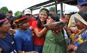 Primera Dama, Nadine Heredia, visitò comunidades nativas afectadas por inundaciones en el distrito de Andoas Loreto