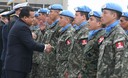 Ministro de Defensa, José Urquizo Maggia, dio la despedida al contingente de Cascos Azules que partirá a Haití