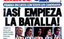 Portada de los diarios de Lima, 16 de noviembre de 2010