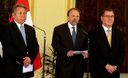 Presidente del Consejo de Ministros, Salomon Lerner,en conferencia de prensa en Palacio de Gobierno el 29 de noviembre 2011