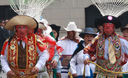 La tradicional y colorida danza andina de la Huaylia fue presentada en el Patio de Honor de Palacio de Gobierno.