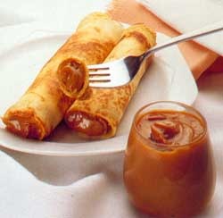 Panqueques con dulce de leche