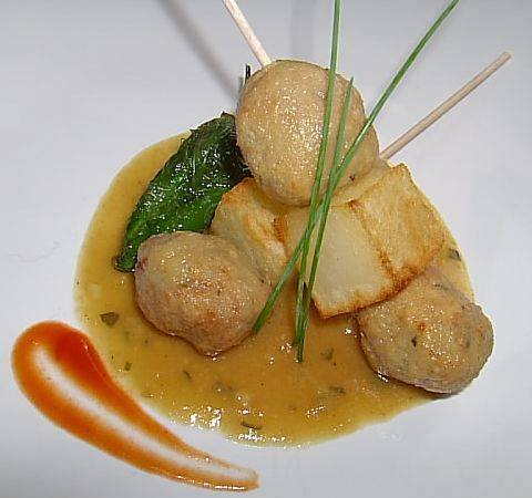 Brocheta de patatas