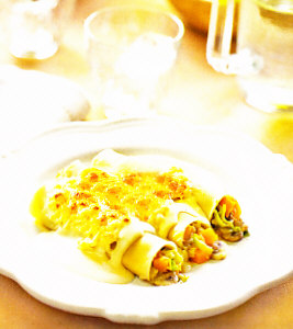 Canelones de verduras