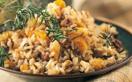 Arroz pilaf con frutos secos