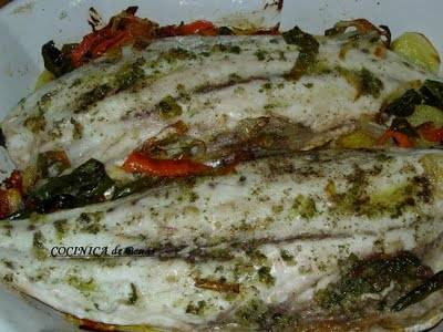 Corvina al horno