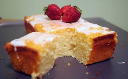 Pastel de yogurt