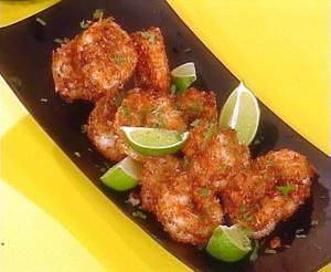 Camarones a la milanesa