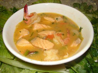 Sopa de salmón