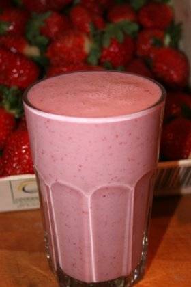 Batido de fresa