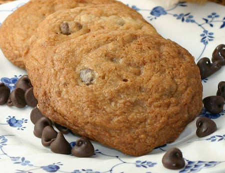 Galletas con chispas de chocolate