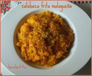 Calabaza frita