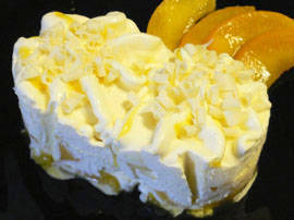 Helado de melocotón