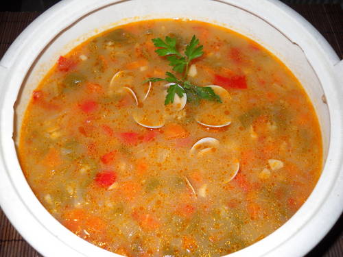 Sopa de chirlas