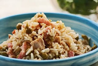 Arroz con bacon (tocino)