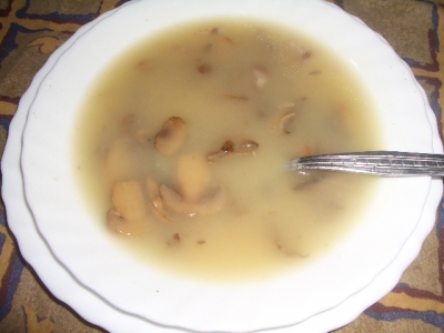 Sopa de champiñones