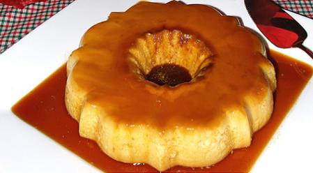 Flan de peras