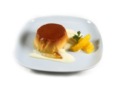 Flan de naranja